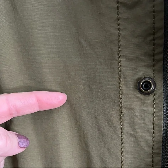 J.Crew Oversized Fishtail Anorak Utility Jacket Military Olive Green Size XS - Picture 8 of 9